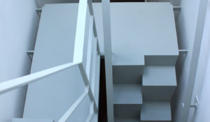 bespoke folded steel plate stair