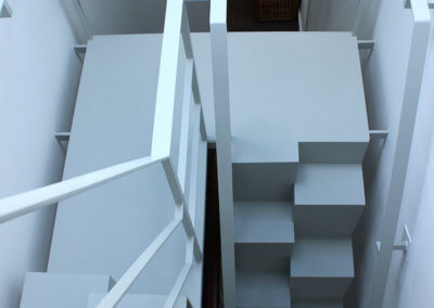 bespoke folded steel plate stair