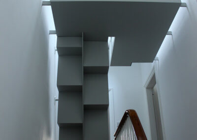 bespoke folded steel plate stair