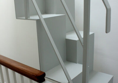 bespoke folded steel plate stair